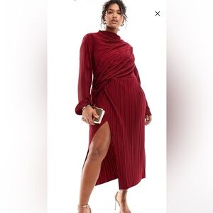 ASOS Curve Red Dress - cute for the holiday partay